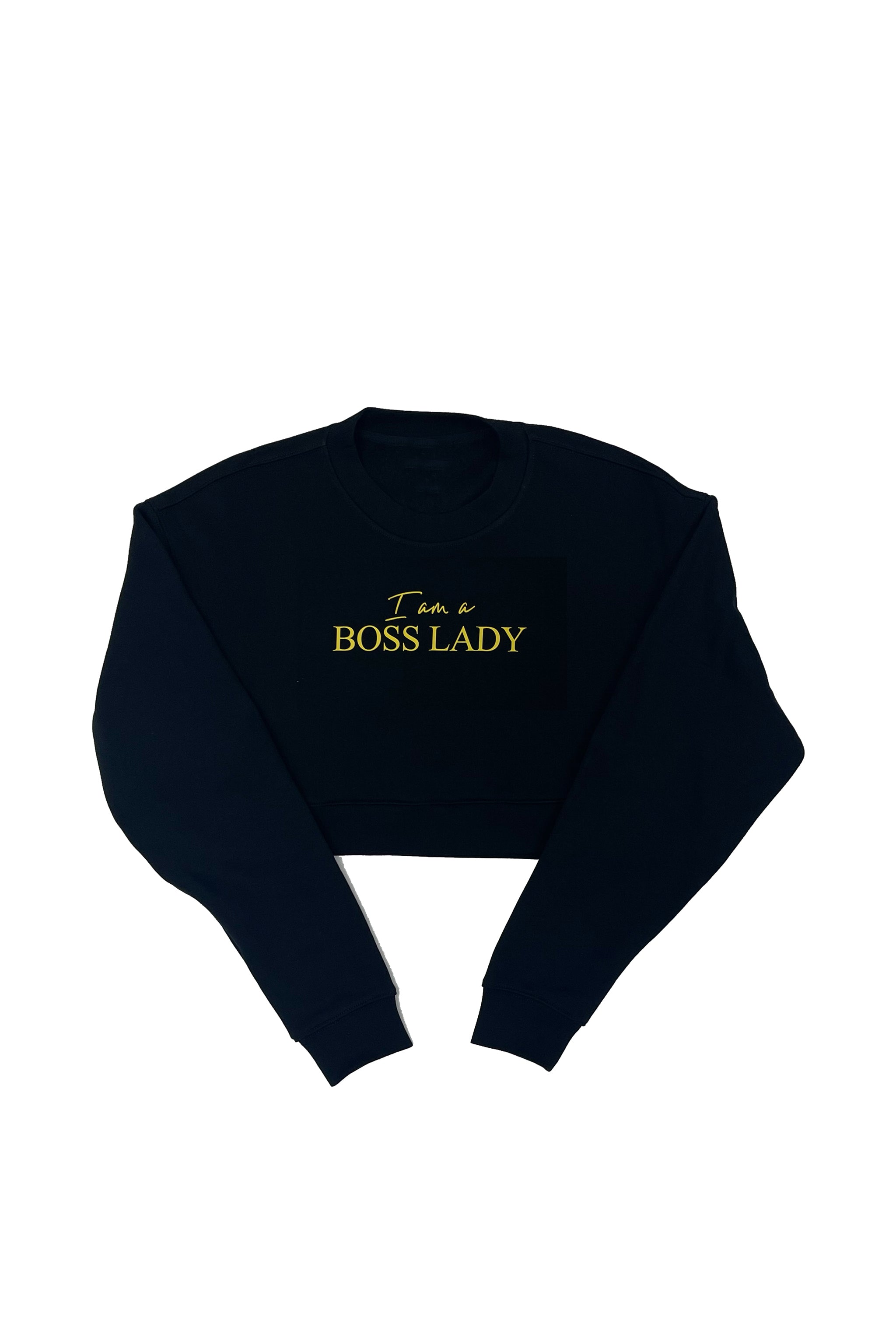 I Love Men Of Boss Crop Sweatshirt